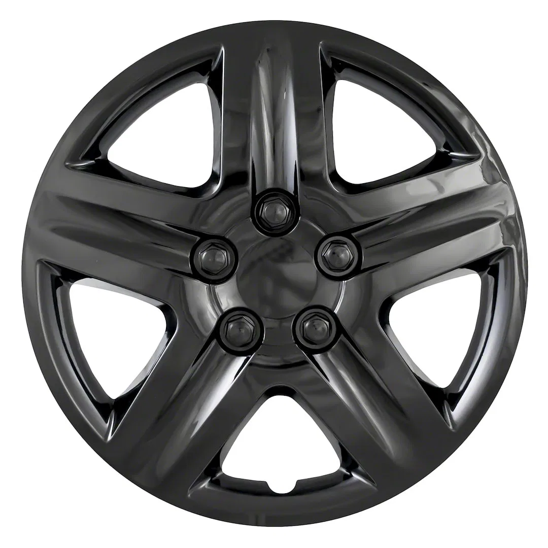 IWC43117BLK – COAST2COAST Wheel Cover, 17 Inch 5 Spoke Snap-On Painted Gloss Black ABS Plastic Compatible With Steel ...